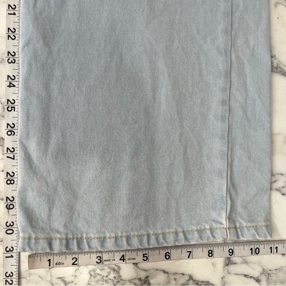 The Ragged Priest Light Wash Release Wide Leg Jean Baggy Casual Streetwear 26 - Picture 6 of 11